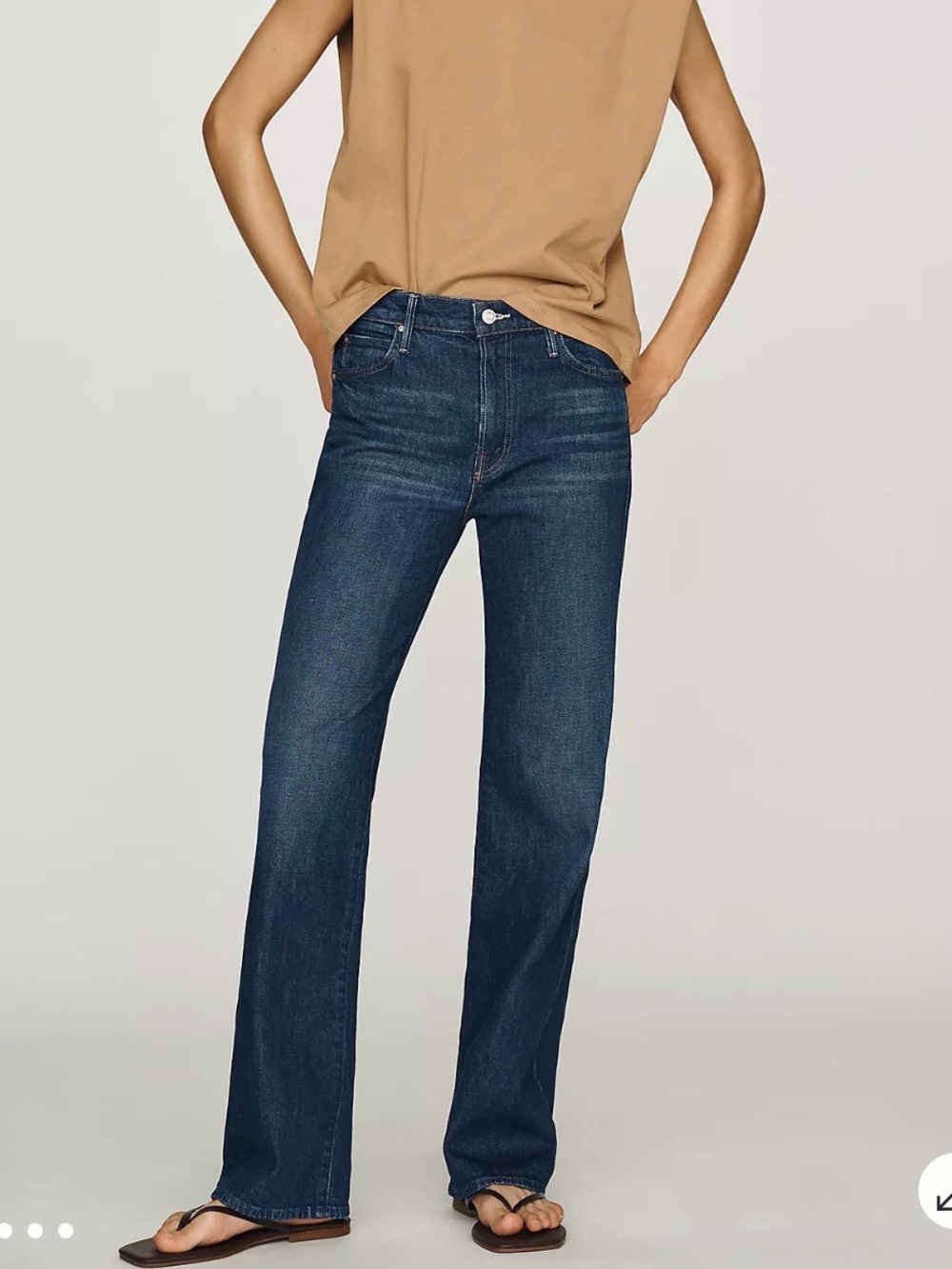 Mother Kick It mid ride straight leg jeans size 27
